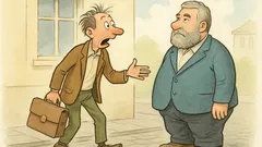 Witz: Der Professor erkennt Scheuermann kaum wieder