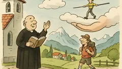 Witz: Der Pfarrer schliesst seine Predigt …