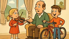 Witz: Unterhalten sich Fritz, Paula und der Vater…