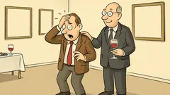 Witz: Vernissage in Zürcher Kanzlei – wo Bilder?