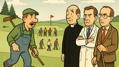 Witz: Pfarrer, Arzt und Ingenieur am Golfplatz