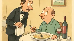 Witz: Herr Ober! Um meine Fliege…